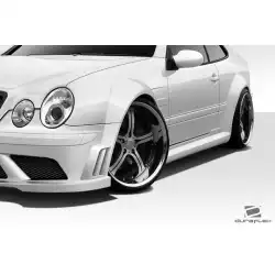 1998-2002 Mercedes CLK W208 Black Series Look Wide Body Front Fender Flares - 2 Piece image - 6