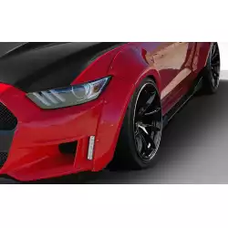 2015-2017 Ford Mustang Grid Wide Body Front Fender Flares - 4 Piece image - 10