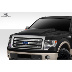 2009-2014 Ford F-150 Duraflex Cowl Hood - 1 Piece image - 3
