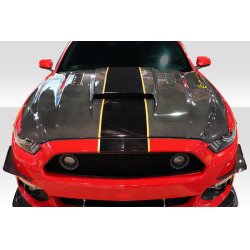 2015-2017 Ford Mustang Carbon Creations CVX Hood - 1 Piece image - 1
