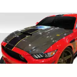 2015-2017 Ford Mustang CVX Hood - 1 Piece image - 7