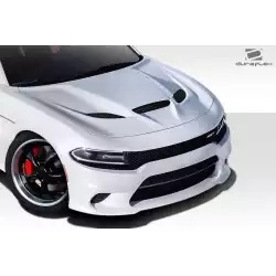 2015-2023 Dodge Charger Hellcat Look Hood - 1 Piece image - 7