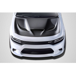 2015-2023 Dodge Charger Carbon Creations Dritech Hellcat Look Hood - 1 Piece image - 1