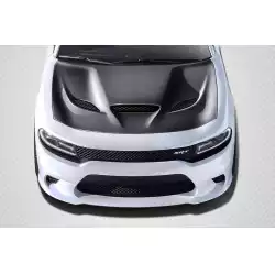 2015-2023 Dodge Charger Dritech Hellcat Look Hood - 1 Piece image - 1