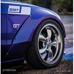 2010-2014 Ford Mustang Duraflex Circuit 75 MM Front Fender Flares - 2-piece image - 3