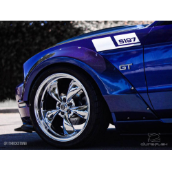 2010-2014 Ford Mustang Duraflex Circuit 75 MM Front Fender Flares - 2-piece image - 4