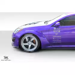 2010-2016 Hyundai Genesis Coupe 2DR Circuit 75 MM Front Fender Flares - 2-piece image - 8