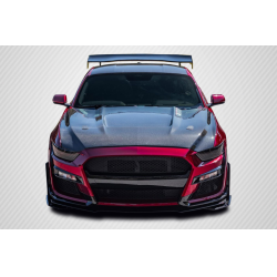 2015-2017 Ford Mustang Carbon Creations GT350 Look Hood - 1 Piece image - 1