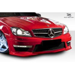 2012-2014 Mercedes C Class W204 Duraflex L Sport Front Lip Spoiler - 1 Piece (AMG Sports Bumper only) image - 3