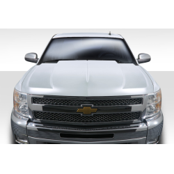 2007-2013 Chevrolet Silverado Duraflex Cowl Hood - 1 Piece image - 1