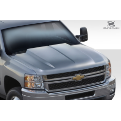 2007-2013 Chevrolet Silverado Duraflex Cowl Hood - 1 Piece image - 3