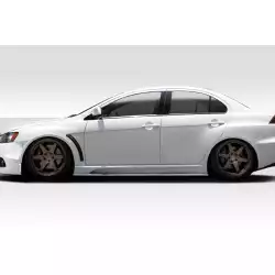 2008-2017 Mitsubishi Lancer VR-S Sideskirt - 2 Piece image - 1