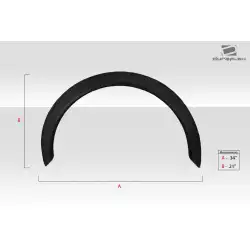 Universal Fender Flares 7cm - 2 Piece image - 5