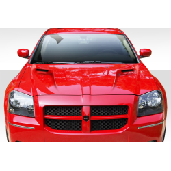 2005-2007 Dodge Magnum Duraflex Challenger Look Hood - 1 Piece image - 1