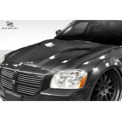 2005-2007 Dodge Magnum Duraflex Challenger Look Hood - 1 Piece image - 3