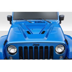 2007-2018 Jeep Wrangler Duraflex ABR Hood - 1 Piece image - 1