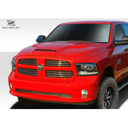 2009-2018 Dodge Ram 1500 Duraflex RK-S Ram Air Hood - 1 Piece image - 3