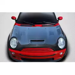 2002-2006 Mini Cooper / Cooper S R50 R53 2005-2008 Cooper convertible R52 DriTech Racer Hood - 1 Piece image - 6