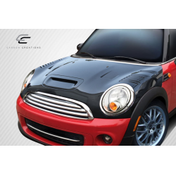2007-2013 Mini Cooper Hatchback R56 Clubman R55 2009-2015 Cooper convertible R57 2012-2015 Cooper Coupe / Roadster R58 R59 Carbon Creations DriTech Racer Hood - 1 Piece image - 2