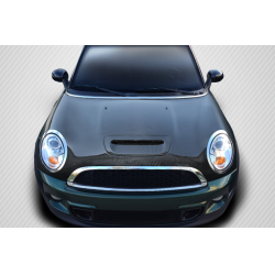 2007-2013 Mini Cooper Hatchback R56 Clubman R55 2009-2015 Cooper convertible R57 2012-2015 Cooper Coupe / Roadster R58 R59 Carbon Creations DriTech S OEM Look Hood - 1 Piece image - 1