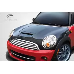 2007-2013 Mini Cooper Hatchback R56 Clubman R55 2009-2015 Cooper convertible R57 2012-2015 Cooper Coupe / Roadster R58 R59 DriTech S OEM Look Hood - 1 Piece image - 6
