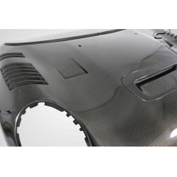 2014-2024 Mini Cooper S F55 F56 F57 Carbon Creations DriTech Racer Hood - 1 Piece image - 4