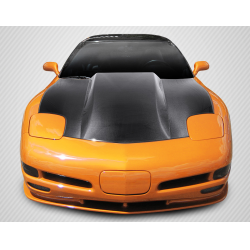1997-2004 Chevrolet Corvette C5 Carbon Creations DriTech Cowl Hood - 1 Piece image - 1