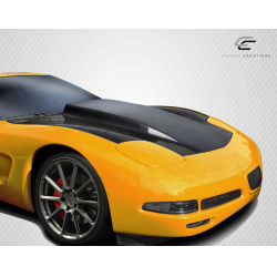1997-2004 Chevrolet Corvette C5 Carbon Creations DriTech Cowl Hood - 1 Piece image - 2