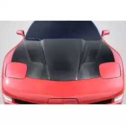 1997-2004 Chevrolet Corvette C5 DriTech H Design Hood - 1 Piece image - 1