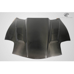 1997-2004 Chevrolet Corvette C5 Carbon Creations DriTech H Design Hood - 1 Piece image - 2