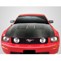 2005-2009 Ford Mustang Carbon Creations DriTech CVX Hood - 1 Piece image - 1