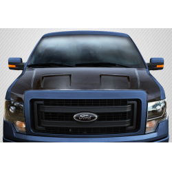2009-2014 Ford F-150 Carbon Creations DriTech Ram Air Hood - 1 Piece image - 1