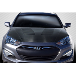 2013-2016 Hyundai Genesis Coupe 2DR Carbon Creations DriTech TS-1 Hood - 1 Piece image - 1