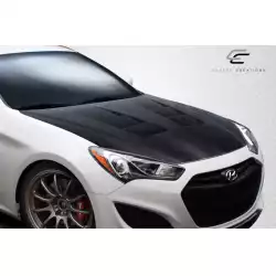 2013-2016 Hyundai Genesis Coupe 2DR DriTech TS-1 Hood - 1 Piece image - 6