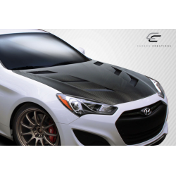 2013-2016 Hyundai Genesis Coupe 2DR Carbon Creations DriTech AM-S Hood - 1 Piece image - 2