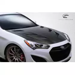2013-2016 Hyundai Genesis Coupe 2DR DriTech AM-S Hood - 1 Piece image - 6