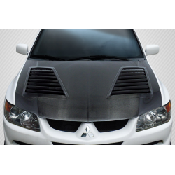 2003-2006 Mitsubishi Lancer Evolution 8 9 Carbon Creations DriTech Track Hood - 1 Piece (S) image - 1