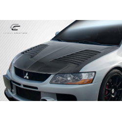 2003-2006 Mitsubishi Lancer Evolution 8 9 Carbon Creations DriTech Track Hood - 1 Piece (S) image - 2