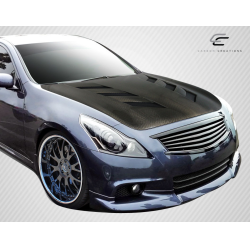 2007-2013 Infiniti G Sedan G25 G35 G37 / 2015 Q40 Carbon Creations DriTech AM-S Hood - 1 Piece image - 2