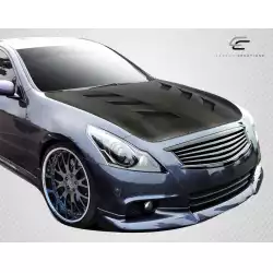2007-2013 Infiniti G Sedan G25 G35 G37 / 2015 Q40 DriTech AM-S Hood - 1 Piece image - 6