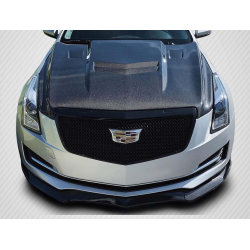 2012-2019 Cadillac ATS Carbon Creations DriTech AC-1 Hood - 1 Piece image - 1