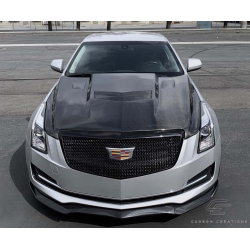 2012-2019 Cadillac ATS Carbon Creations DriTech AC-1 Hood - 1 Piece image - 4