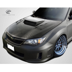 2008-2011 Subaru Impreza 2008-2014 WRX STI Carbon Creations DriTech TS-1 Hood - 1 Piece image - 2