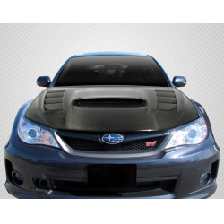 2008-2011 Subaru Impreza 2008-2014 WRX STI Carbon Creations DriTech VR-S Hood - 1 Piece image - 1