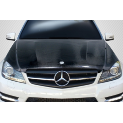 2012-2014 Mercedes C Class W204 Carbon Creations C63 Look Hood - 1 Piece image - 1