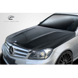 2012-2014 Mercedes C Class W204 Carbon Creations C63 Look Hood - 1 Piece image - 2