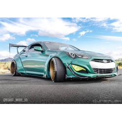 2010-2016 Hyundai Genesis Coupe 2dr Duraflex Circuit 75 MM Fender Flare Kit - 4 Piece image - 3