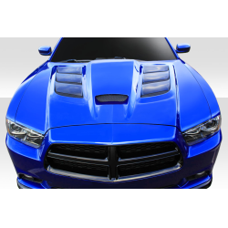 2011-2014 Dodge Charger Duraflex Viper Look Hood - 1 Piece image - 1