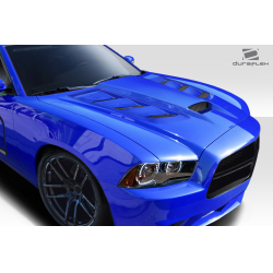 2011-2014 Dodge Charger Duraflex Viper Look Hood - 1 Piece image - 3
