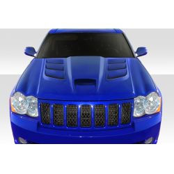 2005-2010 Jeep Grand Cherokee Duraflex Viper Look Hood - 1 Piece image - 1
